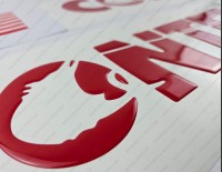 Contender Boat Logo Raised Domed 3D Decals 32" x 3.6" 2pcs.